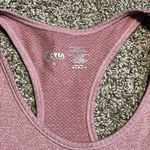 Zyia Active Copper Charged Racerback Tank Top Poppy Stretch Seamless - Picture 2 of 3